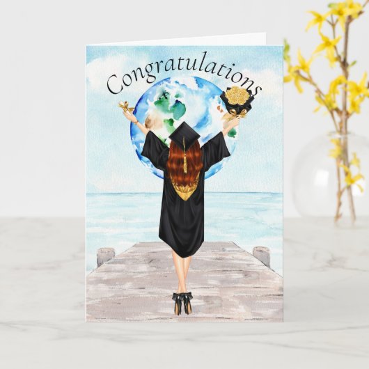 卒業おめでとう カード (黄色い花)