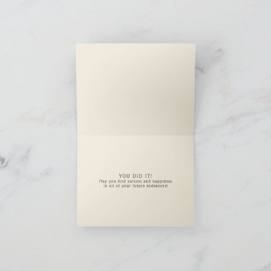 卒業おめでとう カード (内部)