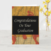 卒業おめでとう カード (黄色い花)