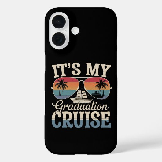 卒業おめでとう クルーズ 卒業旅行 船 懐かしいデザイン Case-Mate iPhoneケース (裏面)
