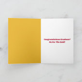 卒業おめでとう グリーティング カード (内部)