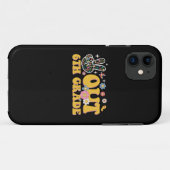 卒業おめでとう グルービーな最後の日 小学校6年生 Case-Mate iPhoneケース (裏面(横))