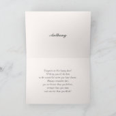 卒業おめでとう。グレーシェブロンパターンカスタム カード (内部)