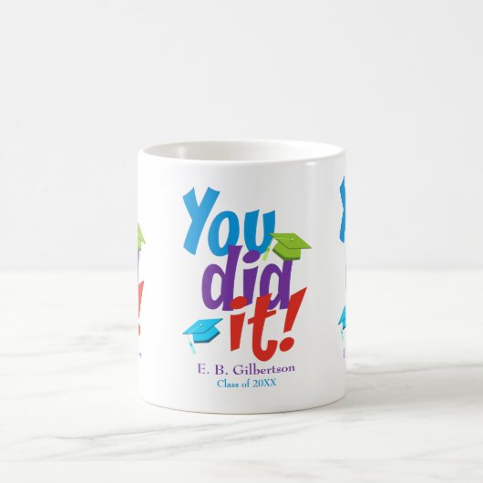 卒業おめでとう コーヒーマグカップ (中央)