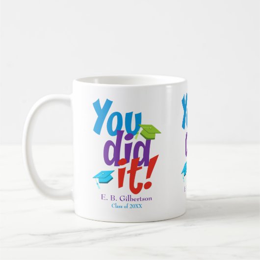 卒業おめでとう コーヒーマグカップ (左)