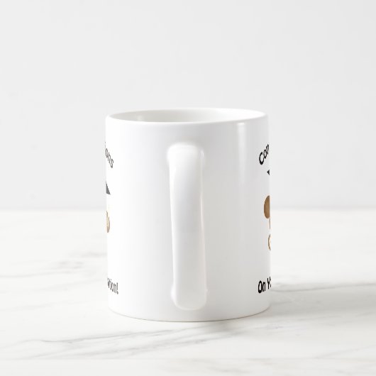 卒業おめでとう コーヒーマグカップ (ハンドル)