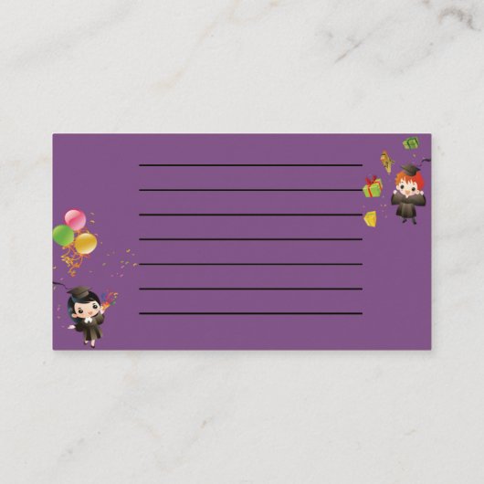 卒業おめでとう コーリングカード (裏面)