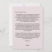 卒業おめでとう シーズンカード (裏面)