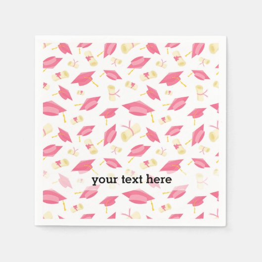 卒業おめでとう スタンダードカクテルナプキン (正面)