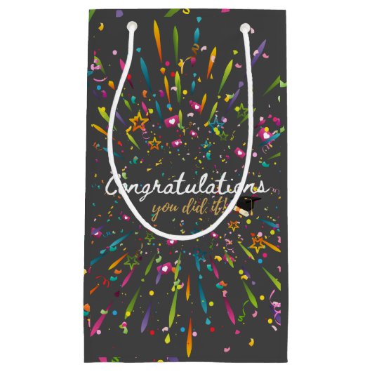 卒業おめでとう スモールペーパーバッグ (正面)