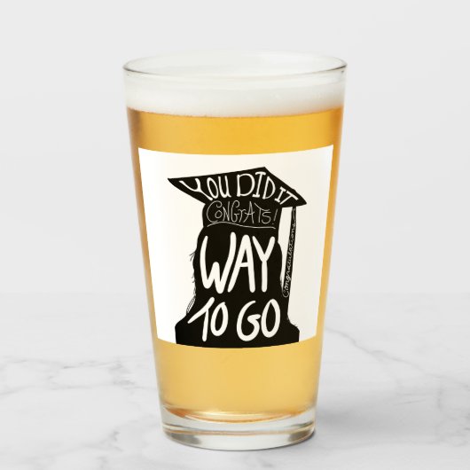 卒業おめでとう タンブラーグラス (ドリンク正面)