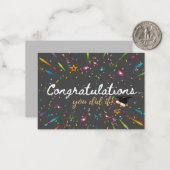 卒業おめでとう ノートカード (正面/裏面インサイチュ)