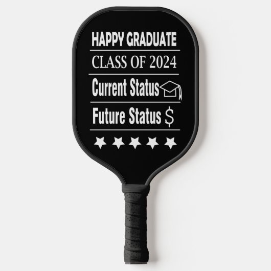 卒業おめでとう ピックルボールラケット (正面)