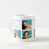 卒業おめでとう フォト コラージュ コーヒーマグカップ (正面左)
