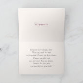 卒業おめでとう。フローラルパタカスタムーン カード (内部)