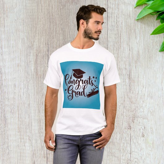 卒業おめでとう ブルー卒業お祝い Tシャツ