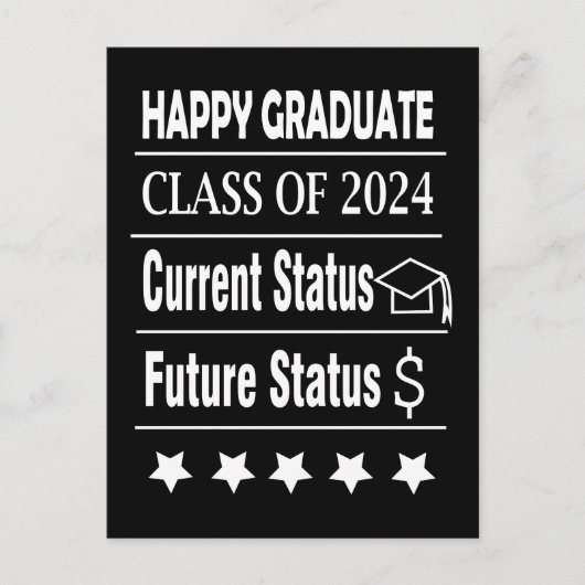 卒業おめでとう！ ポストカード (正面)