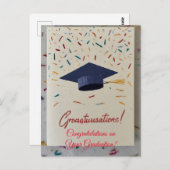 卒業おめでとう ポストカード (正面/裏面)