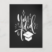 卒業おめでとう ポストカード 君たちなら出来る 題字 (正面)