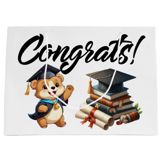 卒業おめでとう ラージペーパーバッグ (正面)