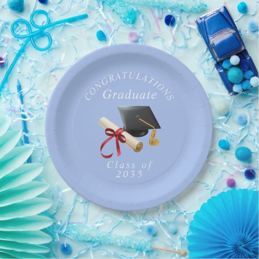 卒業おめでとう 上級生 卒業証書 ペーパープレート (パーティー)