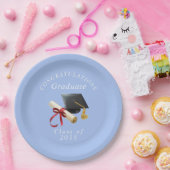 卒業おめでとう 上級生 卒業証書 ペーパープレート (パーティー)