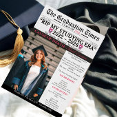 卒業おめでとう！勉強時代にサヨナラ Funny Grad Party 招待状