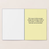 卒業おめでとう。卒業カード 箔カード (内部)