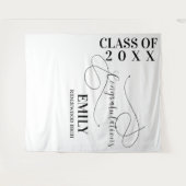 卒業おめでとう、卒業生氏名、2025年卒業 タペストリー (正面(横))