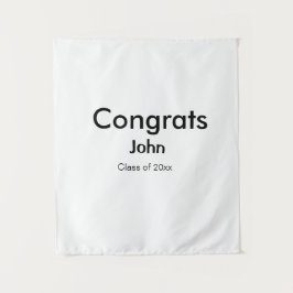 卒業おめでとう（名前）さん、今年の記念すべき日、テキストメッセージ タペストリー