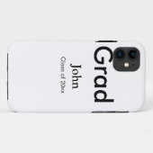 卒業おめでとう 名前+卒業年度 テキスト Case-Mate iPhoneケース (裏面(横))