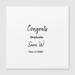 卒業おめでとう、〇年〇校の皆さん マグネット招待状