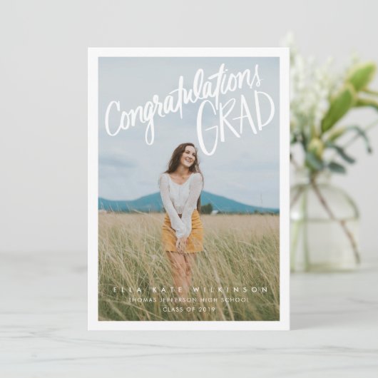 卒業おめでとう 招待状 (スタンド正面)