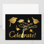 卒業おめでとう！ 招待状 (正面/裏面)