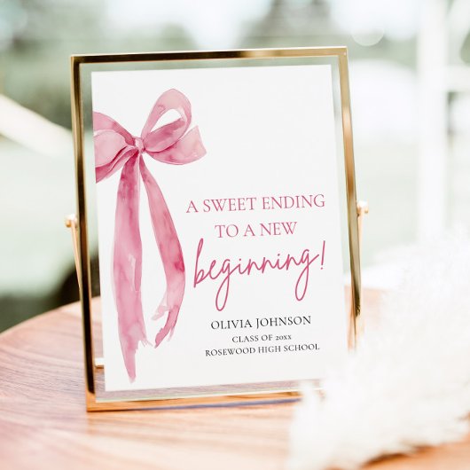 卒業おめでとう　新しいスタートの甘い終わり ポスター