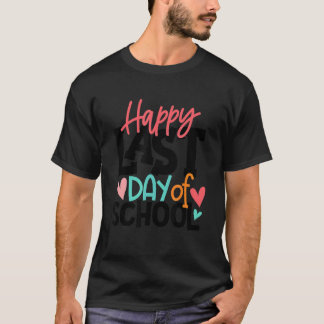 卒業おめでとう!最後の登校日 先生 小学生 Tシャツ