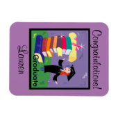 卒業おめでとう!柔軟カスタム磁石 マグネット (横)