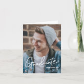 卒業おめでとう 案内状 (正面)