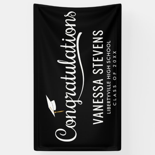 卒業おめでとう 横断幕 (縦)