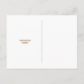 卒業おめでとう 現代的な銅の装飾に4枚の写真を使った発表 ポストカード (裏面)