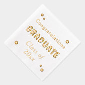 卒業おめでとう 箔ナプキン (右)