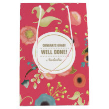 卒業おめでとう。花モダン柄