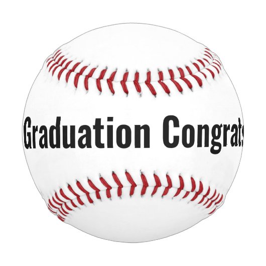 卒業おめでとう 野球ボール (正面)