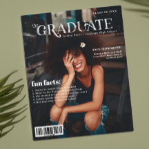 卒業おめでとう！雑誌の表紙風卒業記念写真