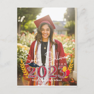 卒業おめでとう！高校卒業お祝いポストカード ポストカード