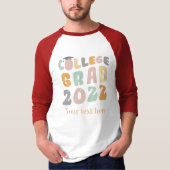 卒業おめでとう 2022年 卒業生 カスタムデザイン 大学 卒業式 Tシャツ (正面)