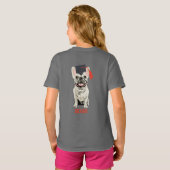 卒業おめでとう 2026 かわいい犬 Tシャツ (裏面フル)