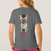 卒業おめでとう 2026 かわいい犬 Tシャツ (裏面)