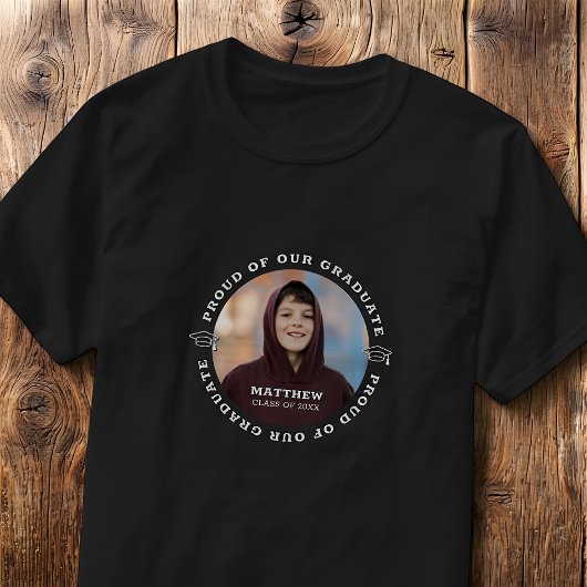 卒業おめでとう 20XX年 卒業記念のフォトTシャツ Tシャツ