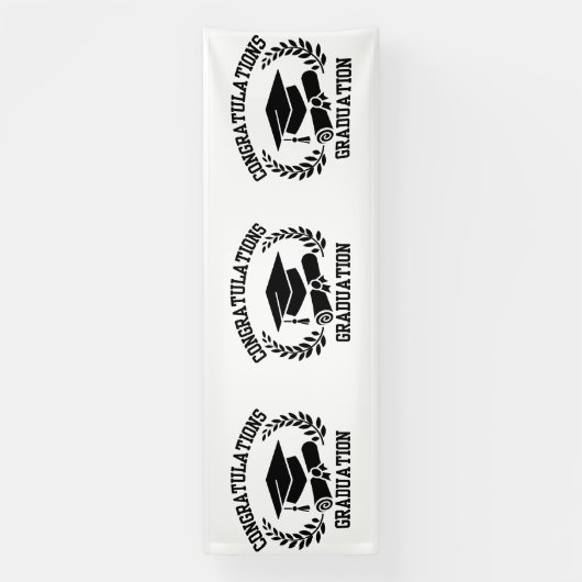 卒業おめでとう 4x12 ビニール バナー 横断幕 (縦)